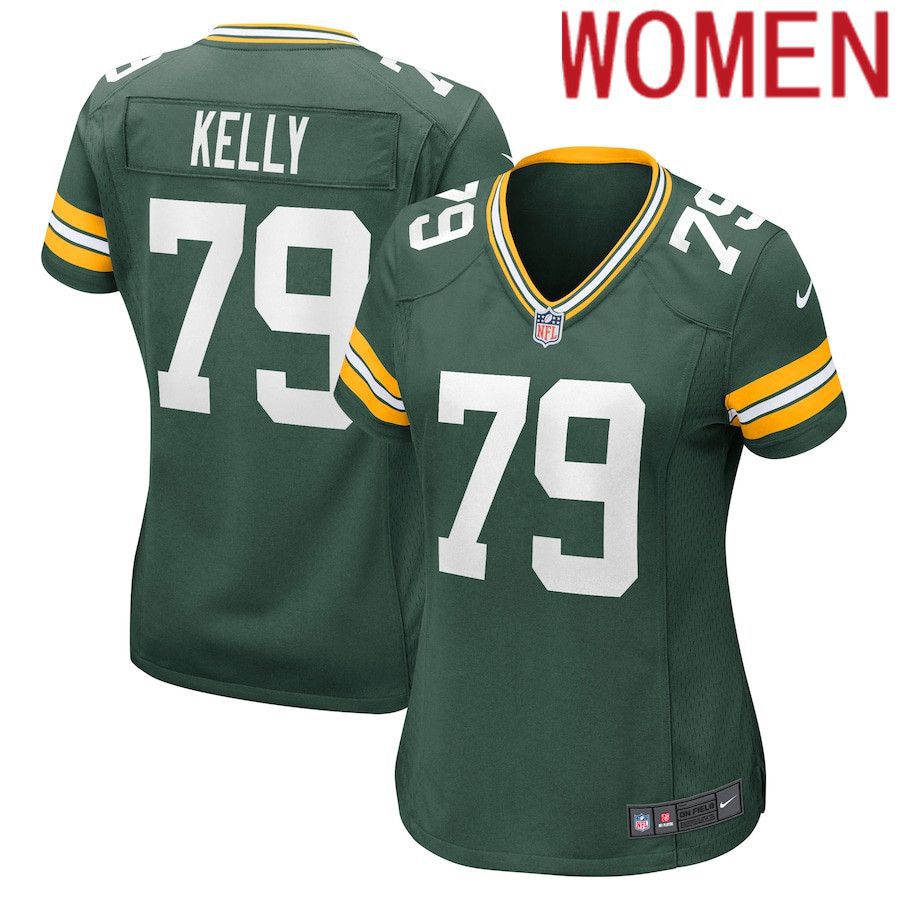 Women Green Bay Packers #79 Dennis Kelly Nike Green Nike Game NFL Jersey